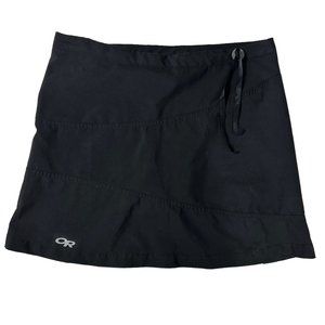 Ourdoor Research 4 Black A-Line Mid Rise Drawstring Zip Pocket Athletic Skort